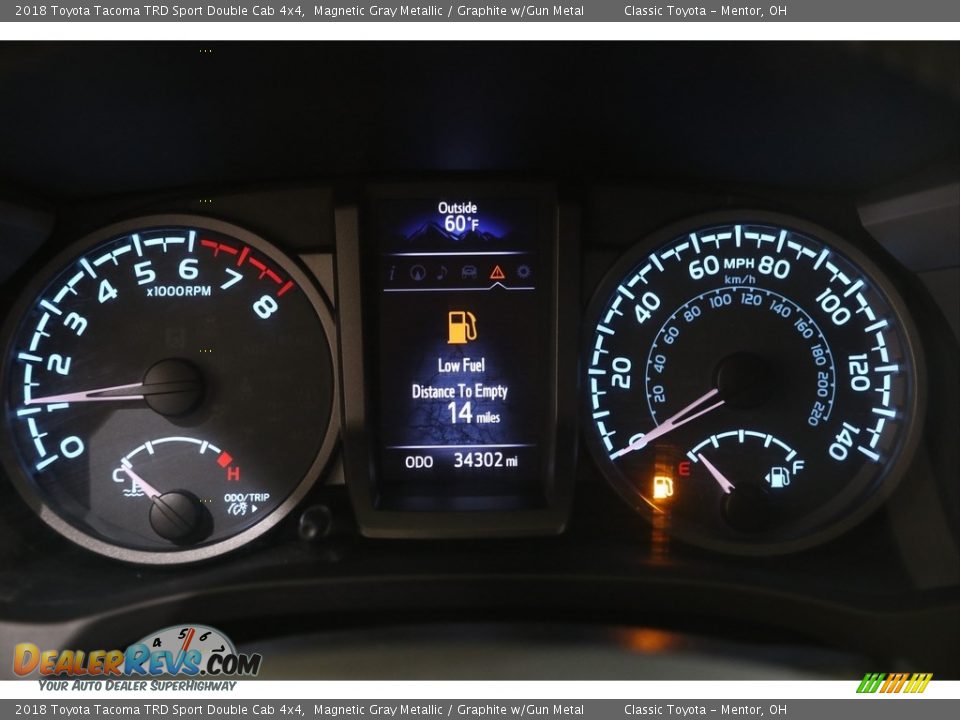 2018 Toyota Tacoma TRD Sport Double Cab 4x4 Magnetic Gray Metallic / Graphite w/Gun Metal Photo #8