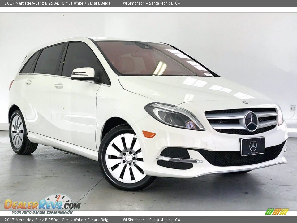 2017 Mercedes-Benz B 250e Cirrus White / Sahara Beige Photo #34