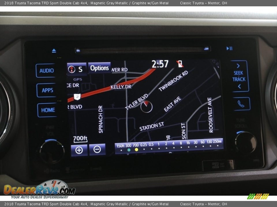 2018 Toyota Tacoma TRD Sport Double Cab 4x4 Magnetic Gray Metallic / Graphite w/Gun Metal Photo #10