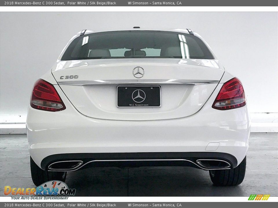 2018 Mercedes-Benz C 300 Sedan Polar White / Silk Beige/Black Photo #3
