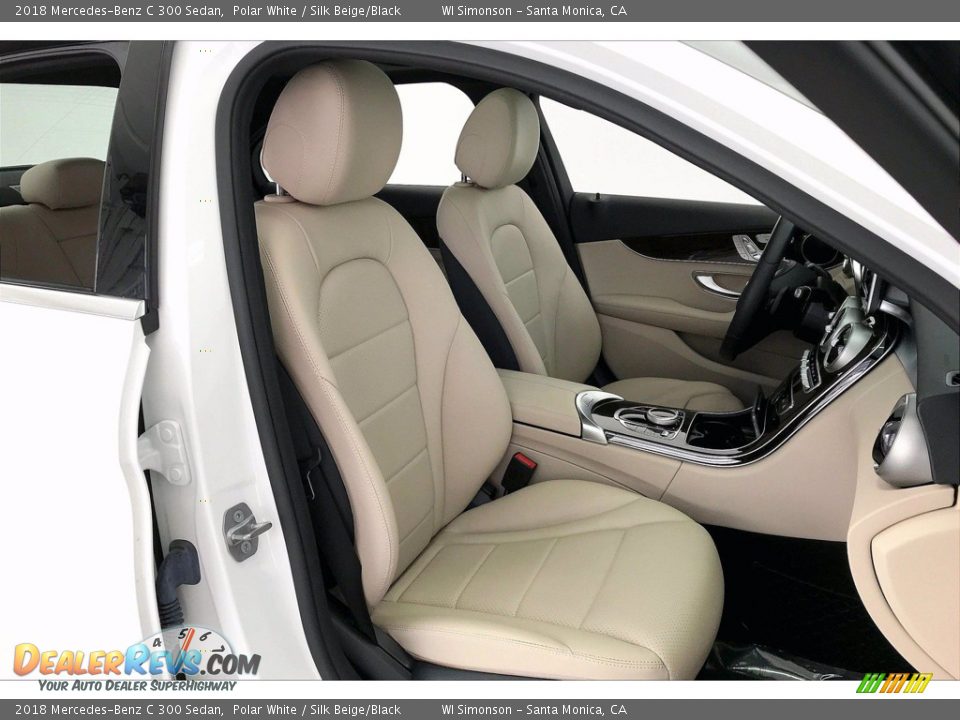 2018 Mercedes-Benz C 300 Sedan Polar White / Silk Beige/Black Photo #6