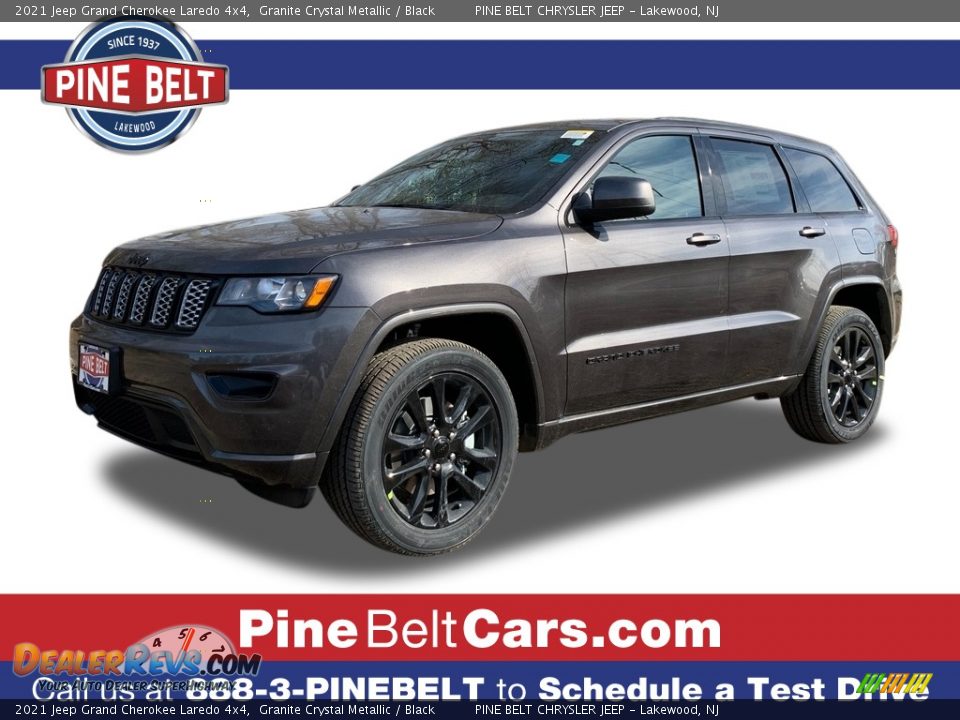 2021 Jeep Grand Cherokee Laredo 4x4 Granite Crystal Metallic / Black Photo #1