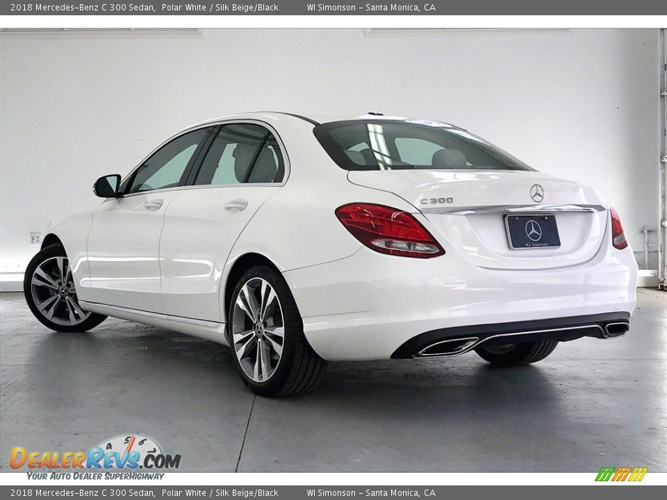2018 Mercedes-Benz C 300 Sedan Polar White / Silk Beige/Black Photo #10