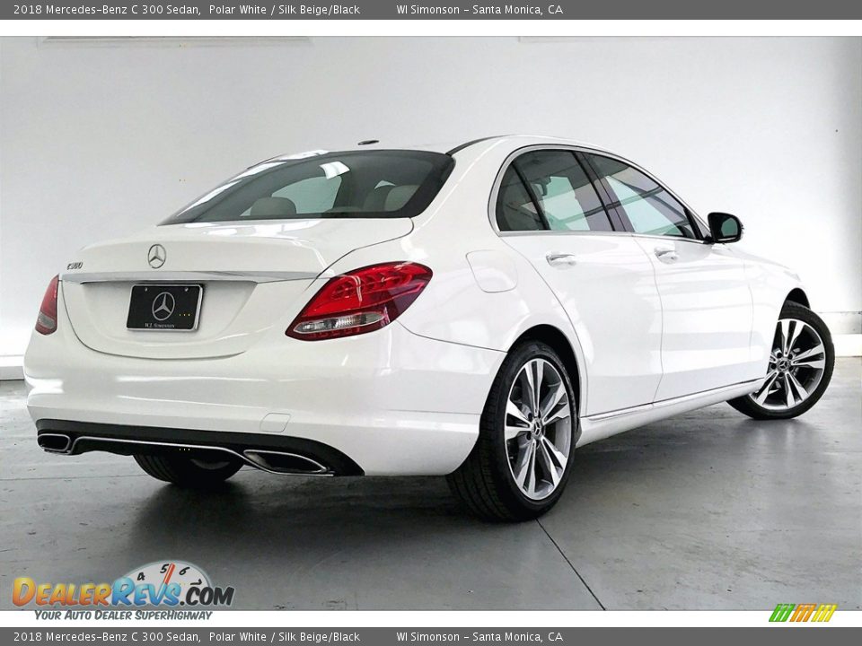 2018 Mercedes-Benz C 300 Sedan Polar White / Silk Beige/Black Photo #13