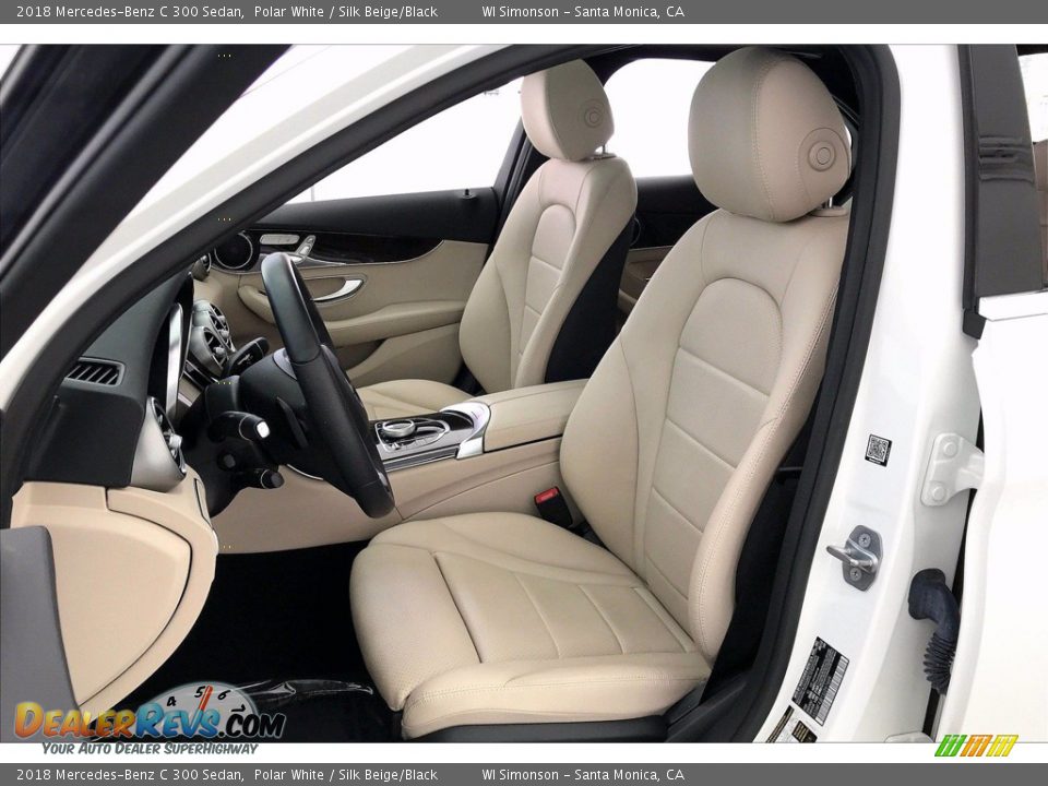 2018 Mercedes-Benz C 300 Sedan Polar White / Silk Beige/Black Photo #18