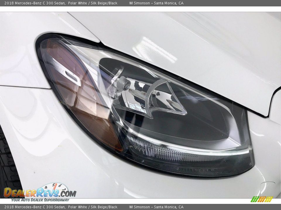 2018 Mercedes-Benz C 300 Sedan Polar White / Silk Beige/Black Photo #28