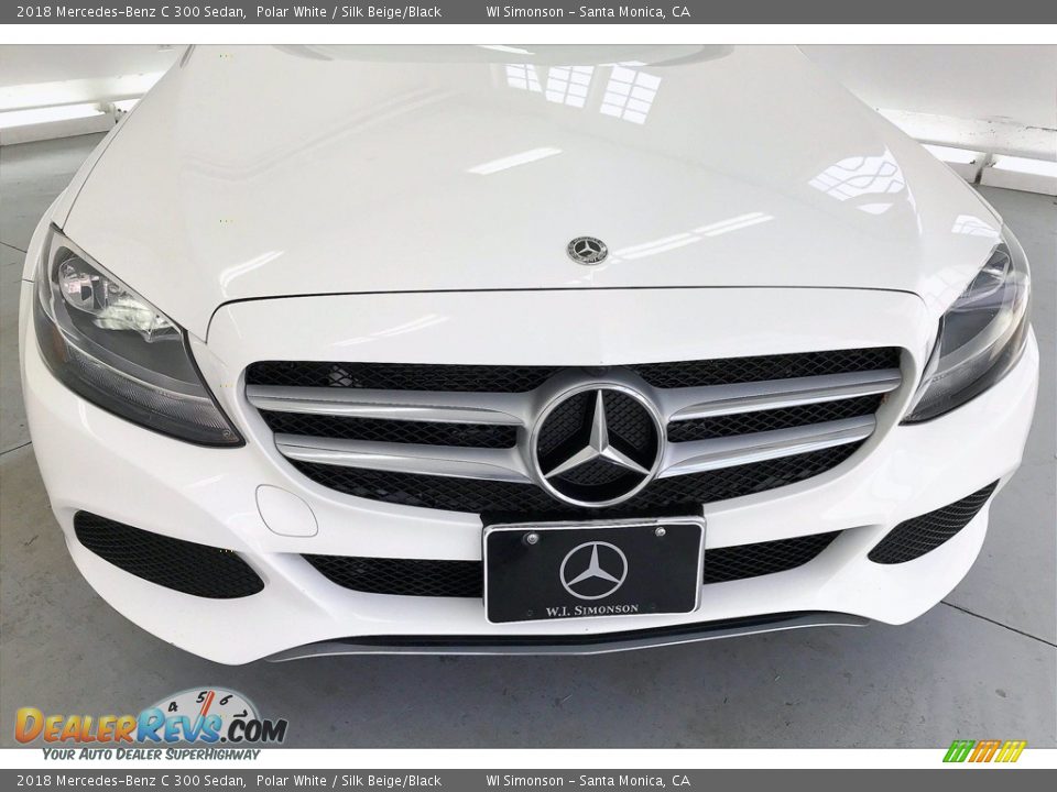 2018 Mercedes-Benz C 300 Sedan Polar White / Silk Beige/Black Photo #30