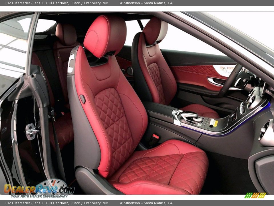 Cranberry Red Interior - 2021 Mercedes-Benz C 300 Cabriolet Photo #5