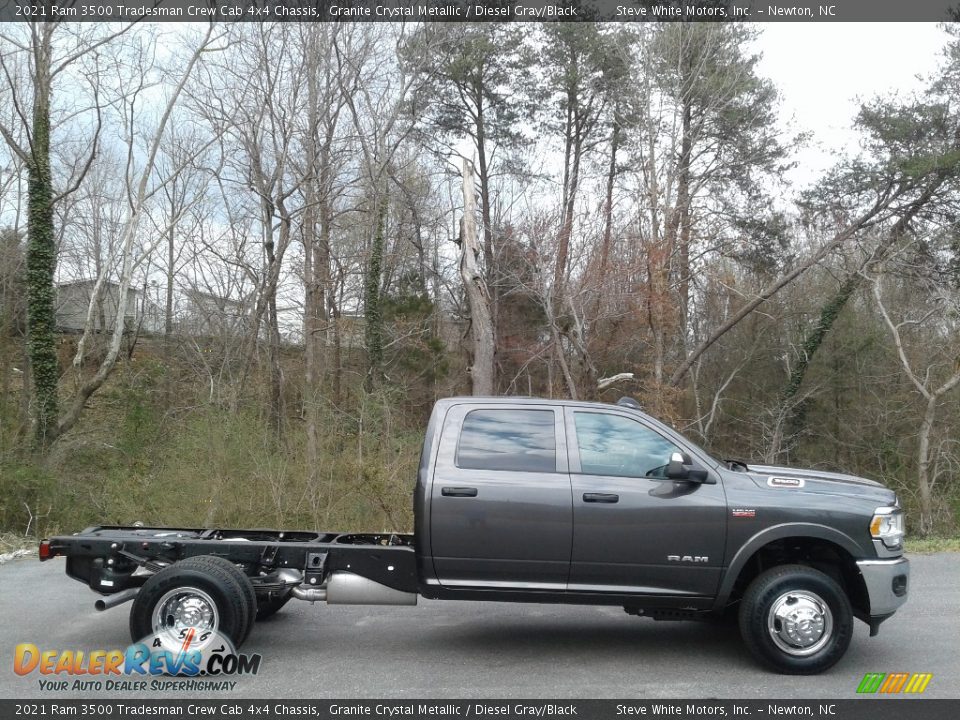 2021 Ram 3500 Tradesman Crew Cab 4x4 Chassis Granite Crystal Metallic / Diesel Gray/Black Photo #5