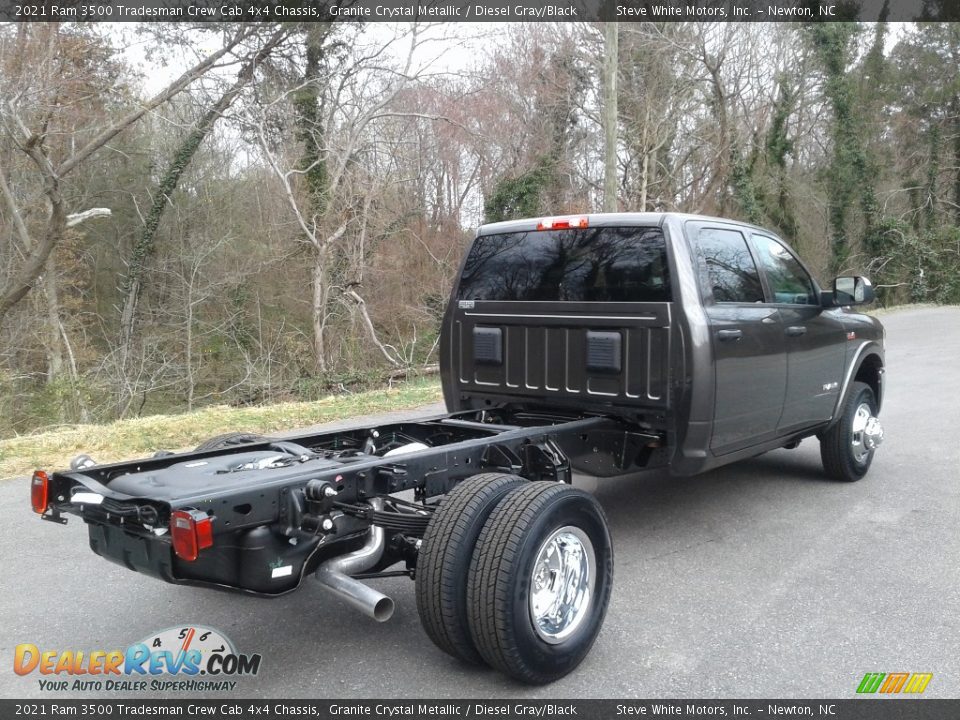 2021 Ram 3500 Tradesman Crew Cab 4x4 Chassis Granite Crystal Metallic / Diesel Gray/Black Photo #6