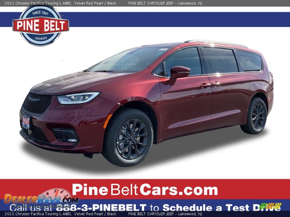 2021 Chrysler Pacifica Touring L AWD Velvet Red Pearl / Black Photo #1