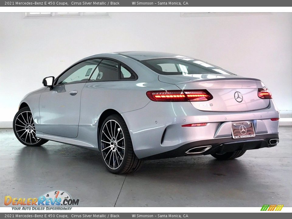 2021 Mercedes-Benz E 450 Coupe Cirrus Silver Metallic / Black Photo #2