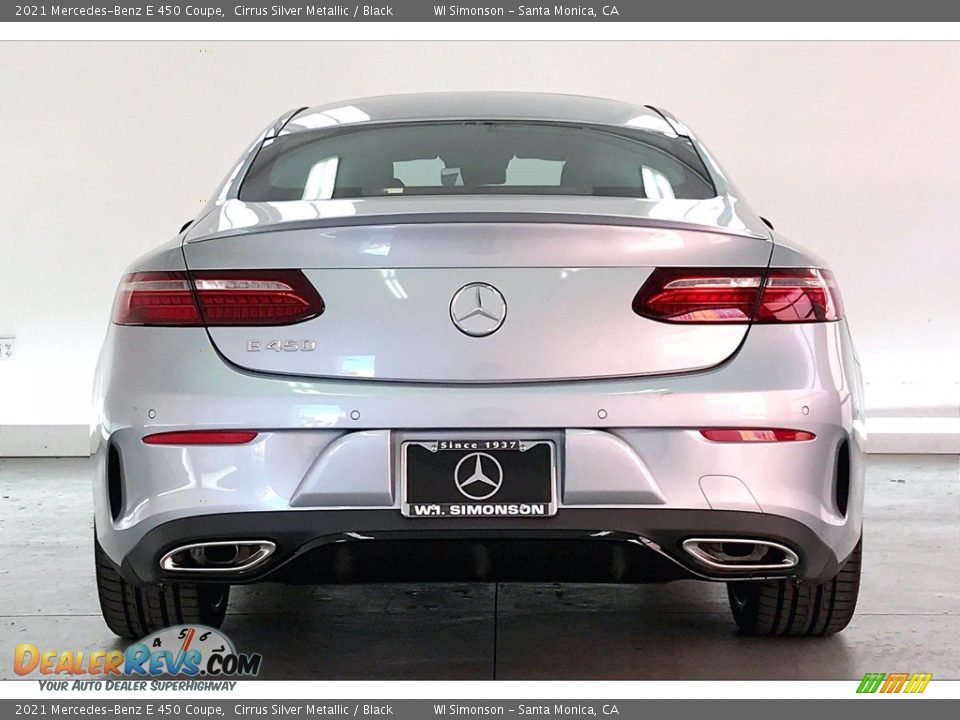 2021 Mercedes-Benz E 450 Coupe Cirrus Silver Metallic / Black Photo #3