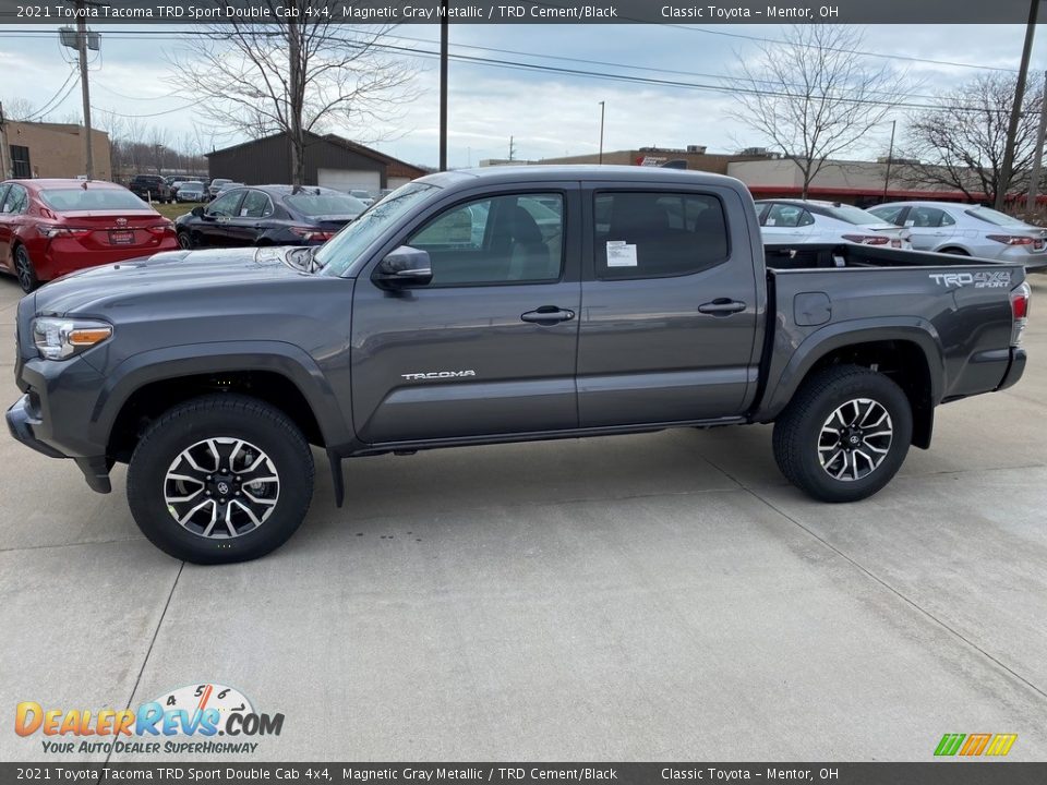 2021 Toyota Tacoma TRD Sport Double Cab 4x4 Magnetic Gray Metallic / TRD Cement/Black Photo #1