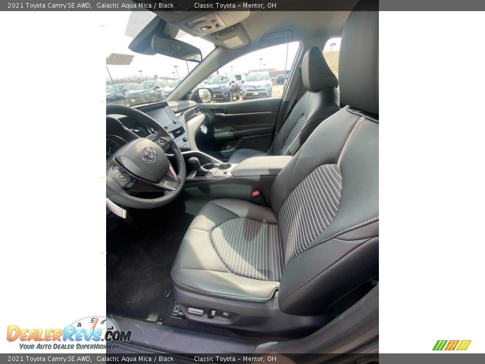 2021 Toyota Camry SE AWD Galactic Aqua Mica / Black Photo #2