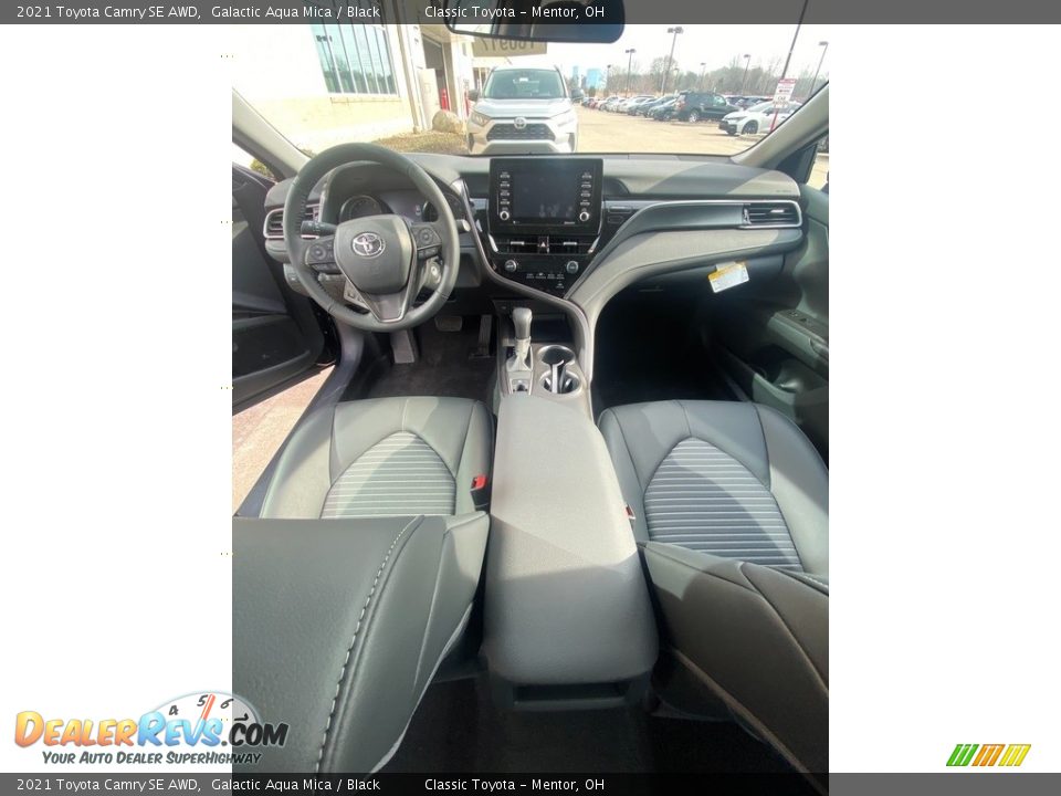 2021 Toyota Camry SE AWD Galactic Aqua Mica / Black Photo #4