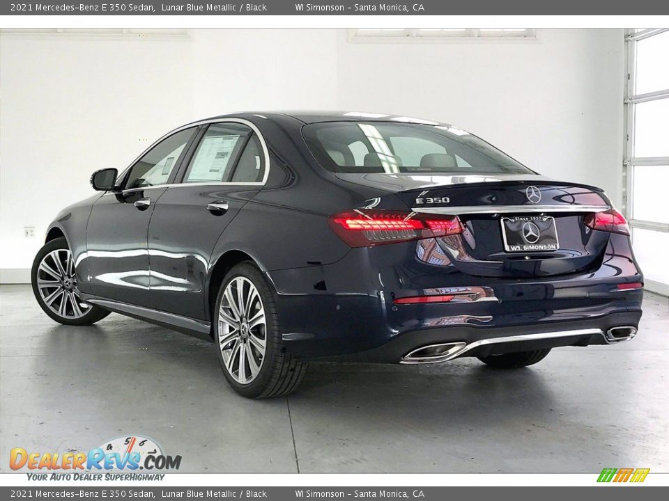 2021 Mercedes-Benz E 350 Sedan Lunar Blue Metallic / Black Photo #2