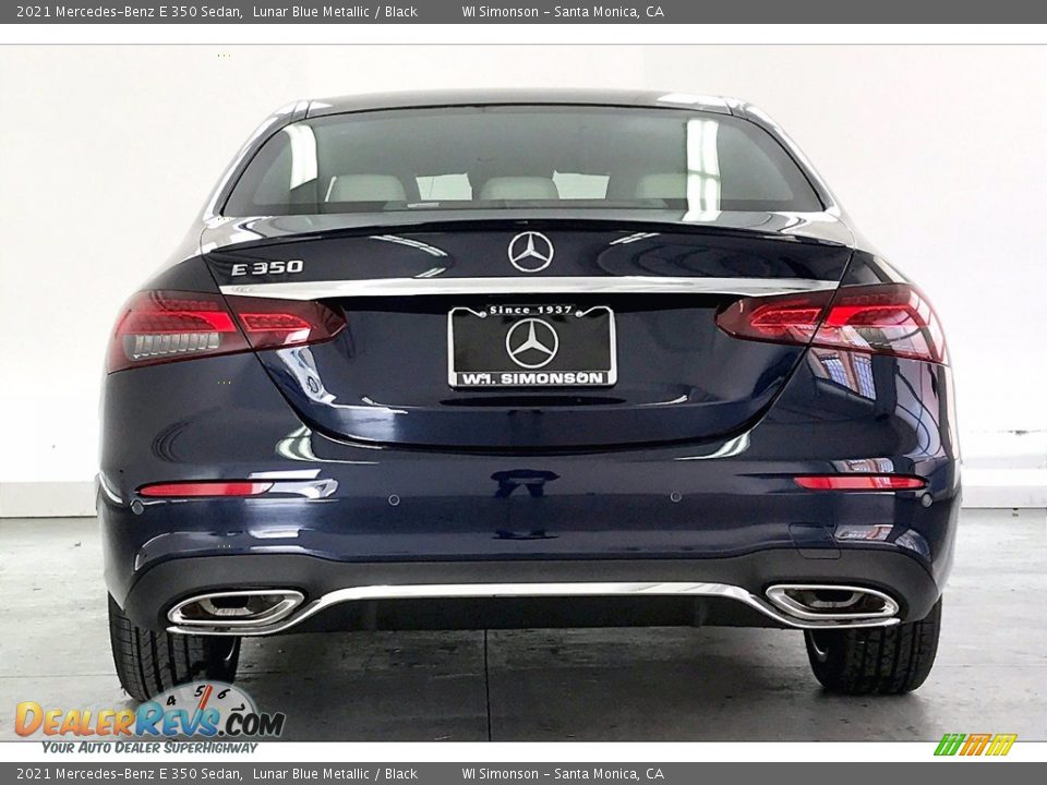 2021 Mercedes-Benz E 350 Sedan Lunar Blue Metallic / Black Photo #3