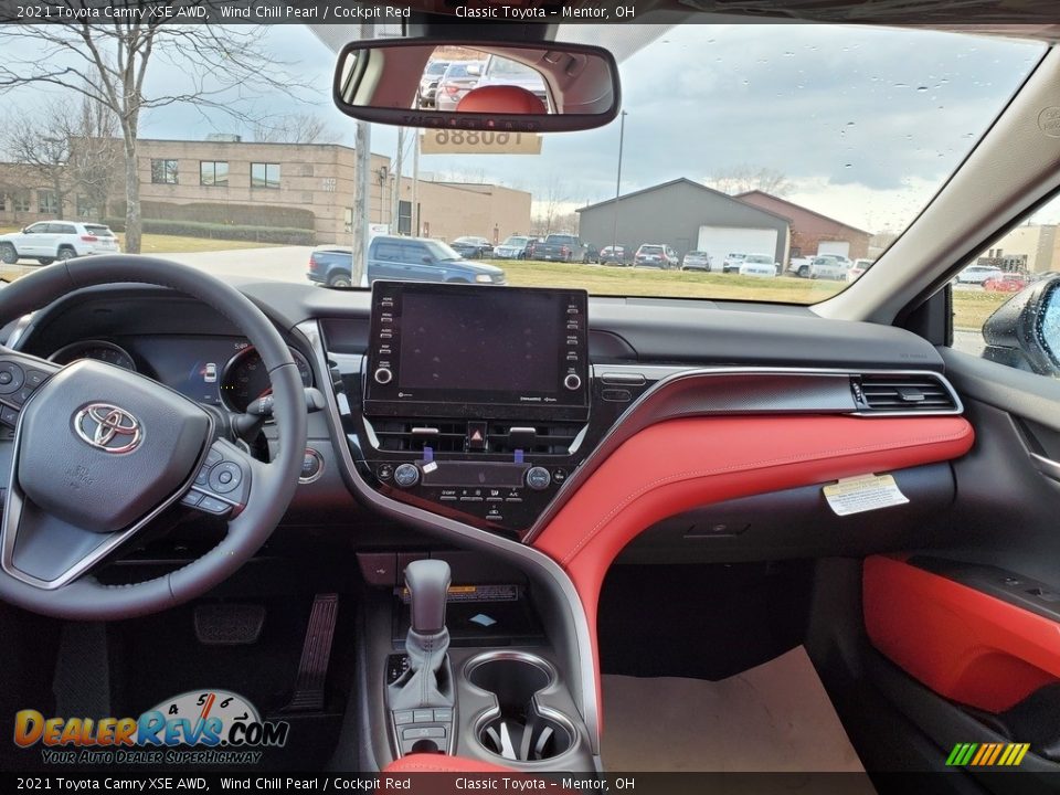 2021 Toyota Camry XSE AWD Wind Chill Pearl / Cockpit Red Photo #4