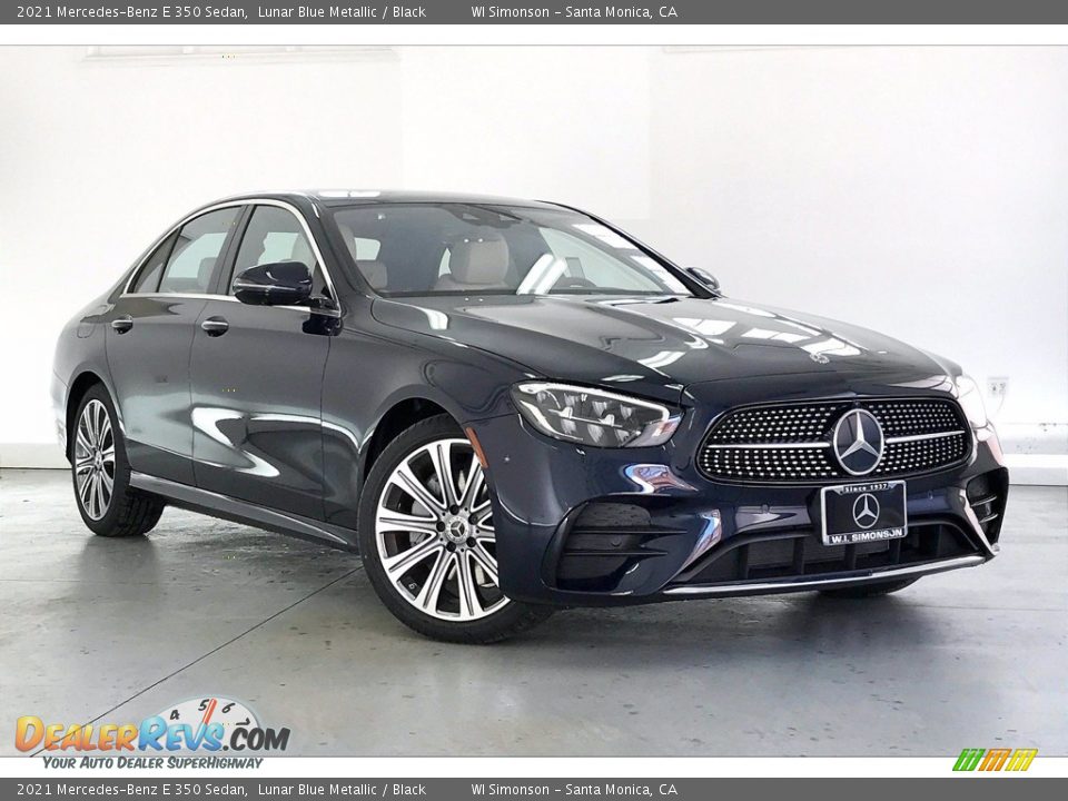 2021 Mercedes-Benz E 350 Sedan Lunar Blue Metallic / Black Photo #12