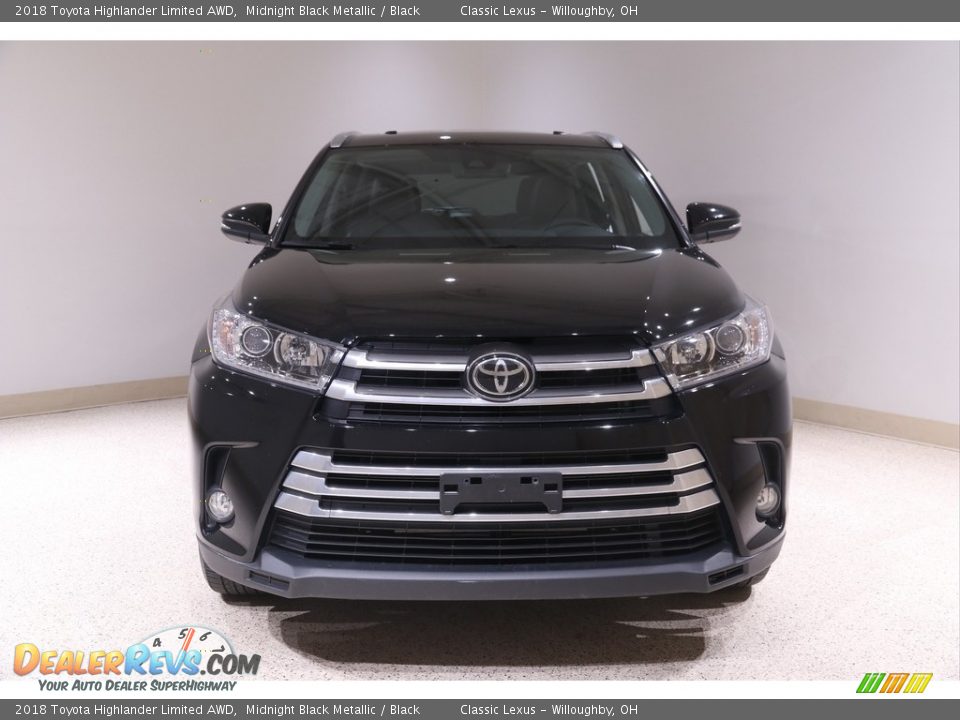 2018 Toyota Highlander Limited AWD Midnight Black Metallic / Black Photo #2