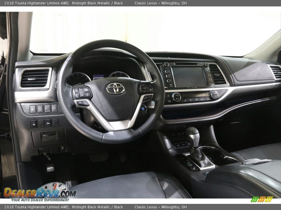 2018 Toyota Highlander Limited AWD Midnight Black Metallic / Black Photo #6