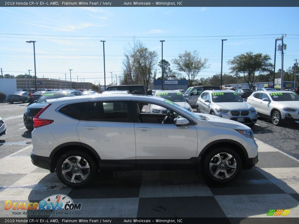 2019 Honda CR-V EX-L AWD Platinum White Pearl / Ivory Photo #3