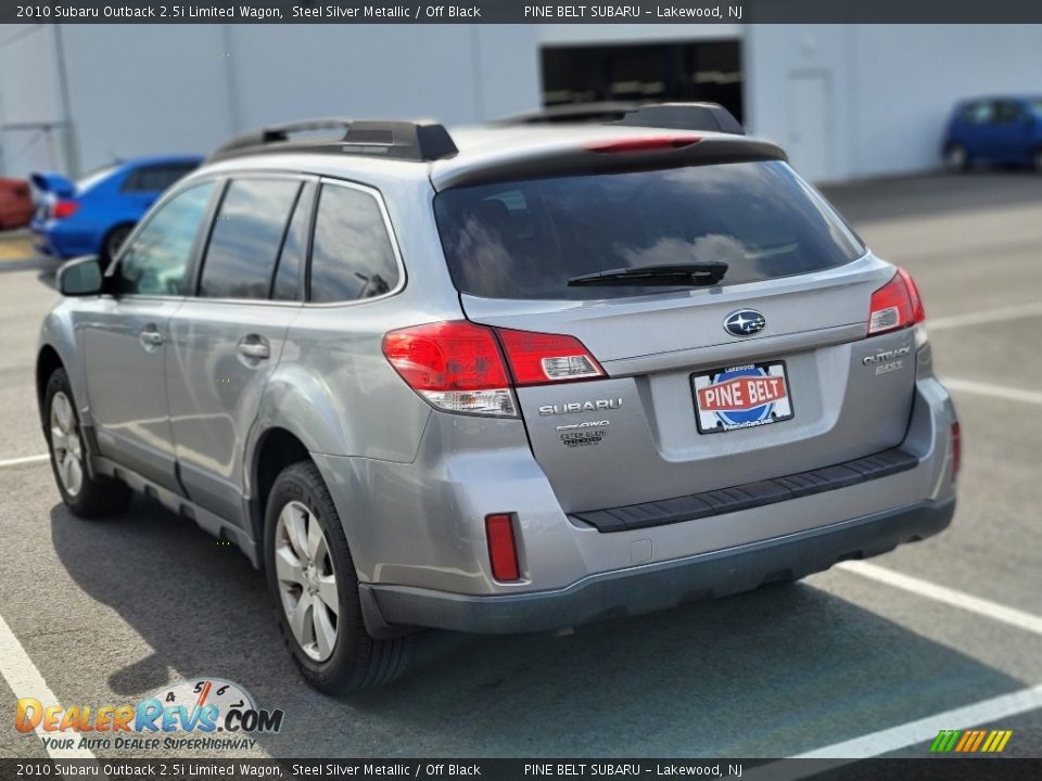 2010 Subaru Outback 2.5i Limited Wagon Steel Silver Metallic / Off Black Photo #4