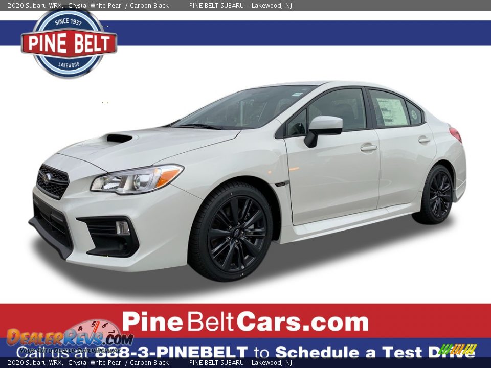 2020 Subaru WRX Crystal White Pearl / Carbon Black Photo #1