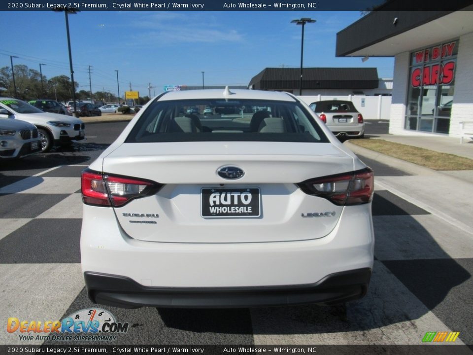 2020 Subaru Legacy 2.5i Premium Crystal White Pearl / Warm Ivory Photo #4