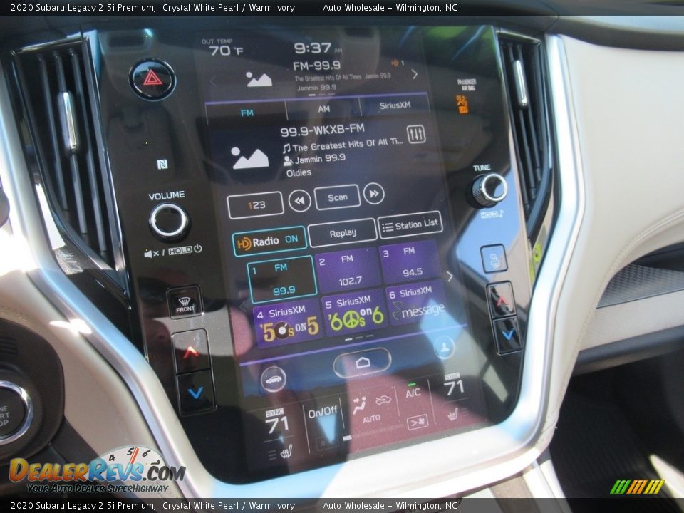 2020 Subaru Legacy 2.5i Premium Crystal White Pearl / Warm Ivory Photo #16