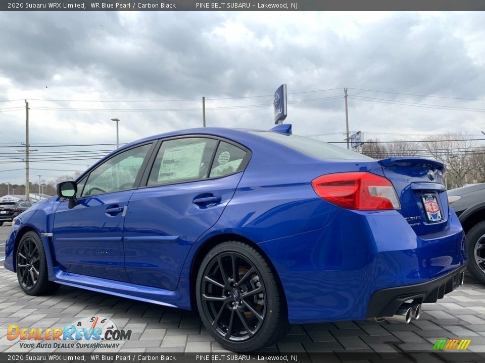 2020 Subaru WRX Limited WR Blue Pearl / Carbon Black Photo #6