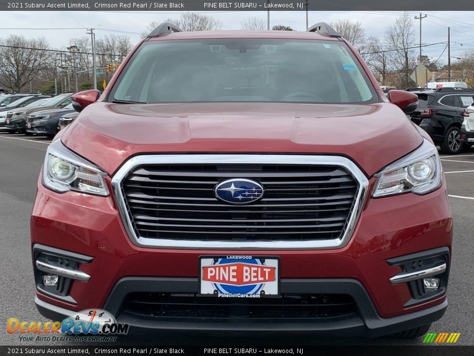 2021 Subaru Ascent Limited Crimson Red Pearl / Slate Black Photo #3