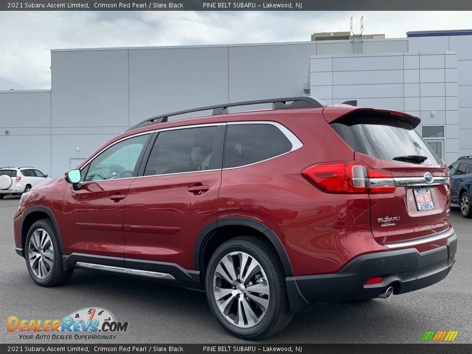 2021 Subaru Ascent Limited Crimson Red Pearl / Slate Black Photo #6