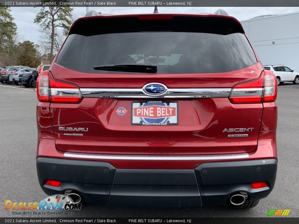 2021 Subaru Ascent Limited Crimson Red Pearl / Slate Black Photo #7
