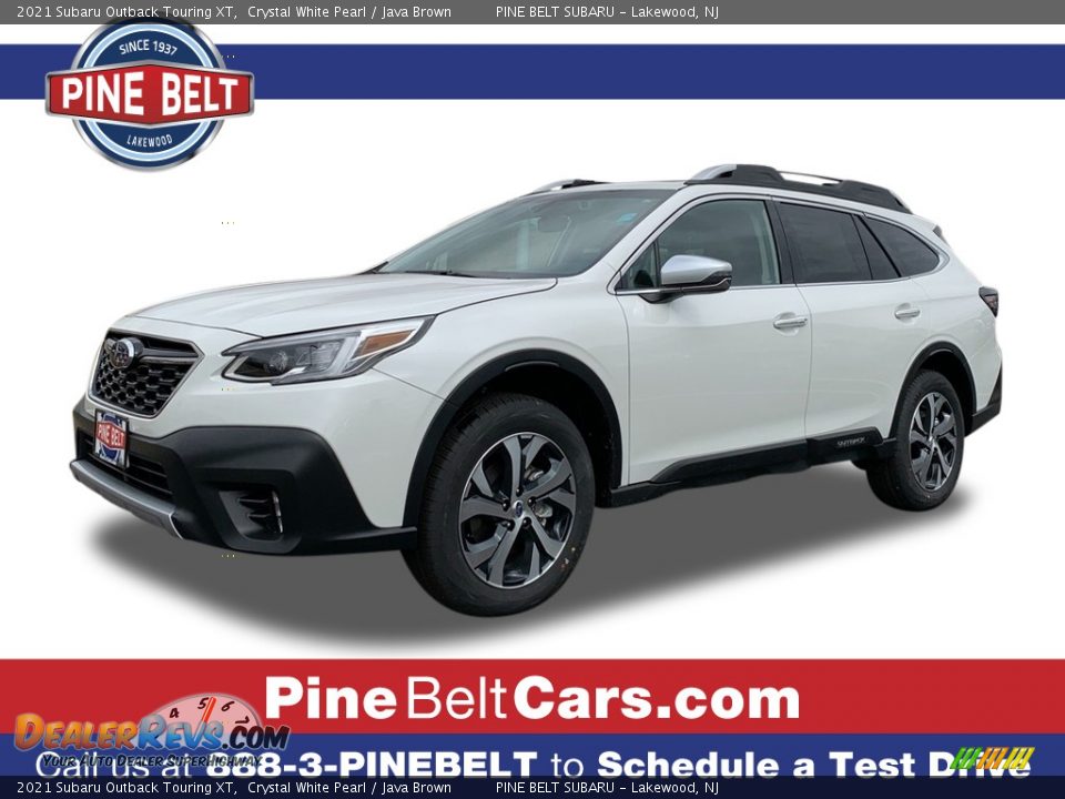 2021 Subaru Outback Touring XT Crystal White Pearl / Java Brown Photo #1