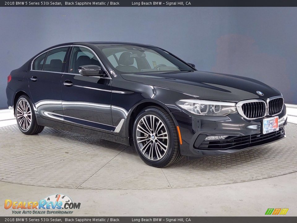 2018 BMW 5 Series 530i Sedan Black Sapphire Metallic / Black Photo #1