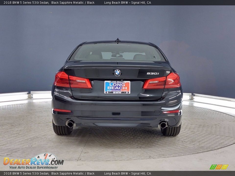 2018 BMW 5 Series 530i Sedan Black Sapphire Metallic / Black Photo #4