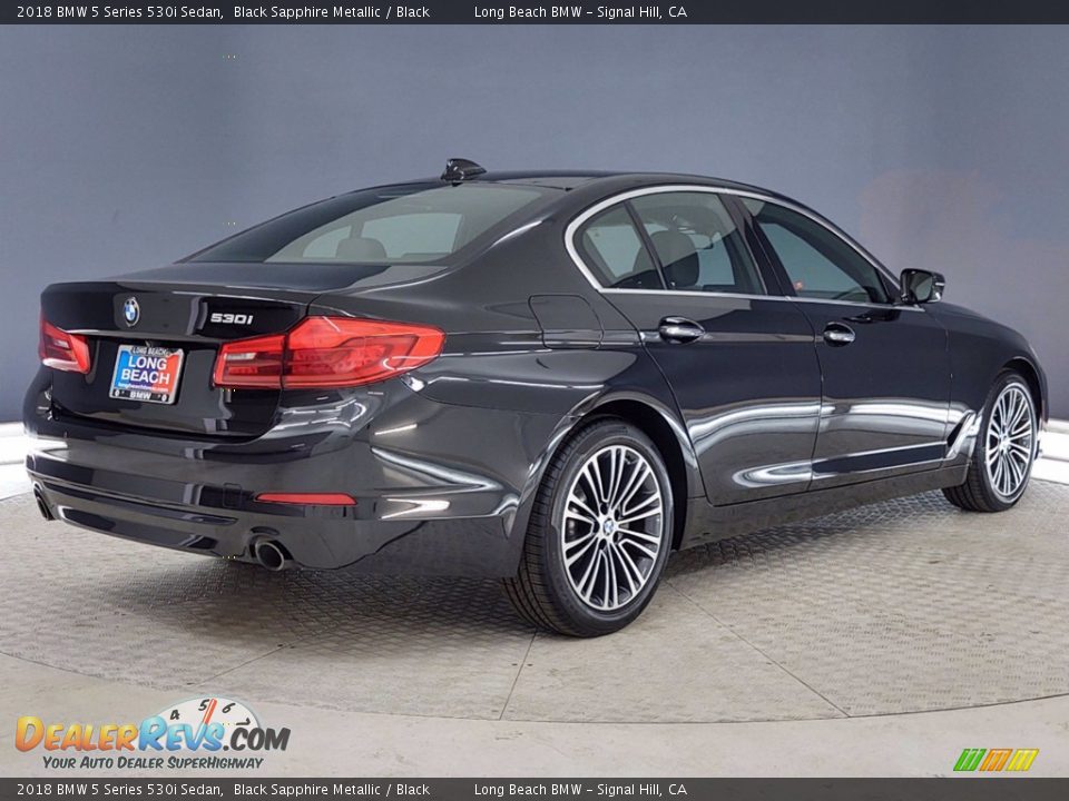 2018 BMW 5 Series 530i Sedan Black Sapphire Metallic / Black Photo #5