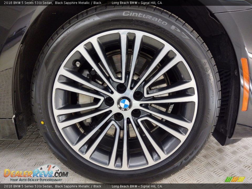 2018 BMW 5 Series 530i Sedan Black Sapphire Metallic / Black Photo #6