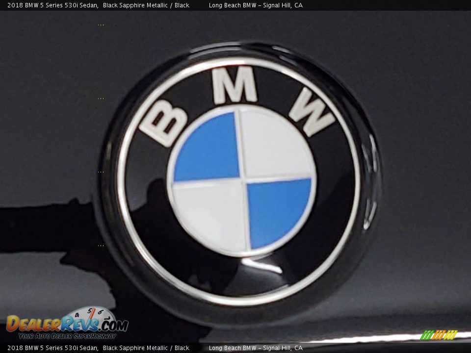 2018 BMW 5 Series 530i Sedan Black Sapphire Metallic / Black Photo #8
