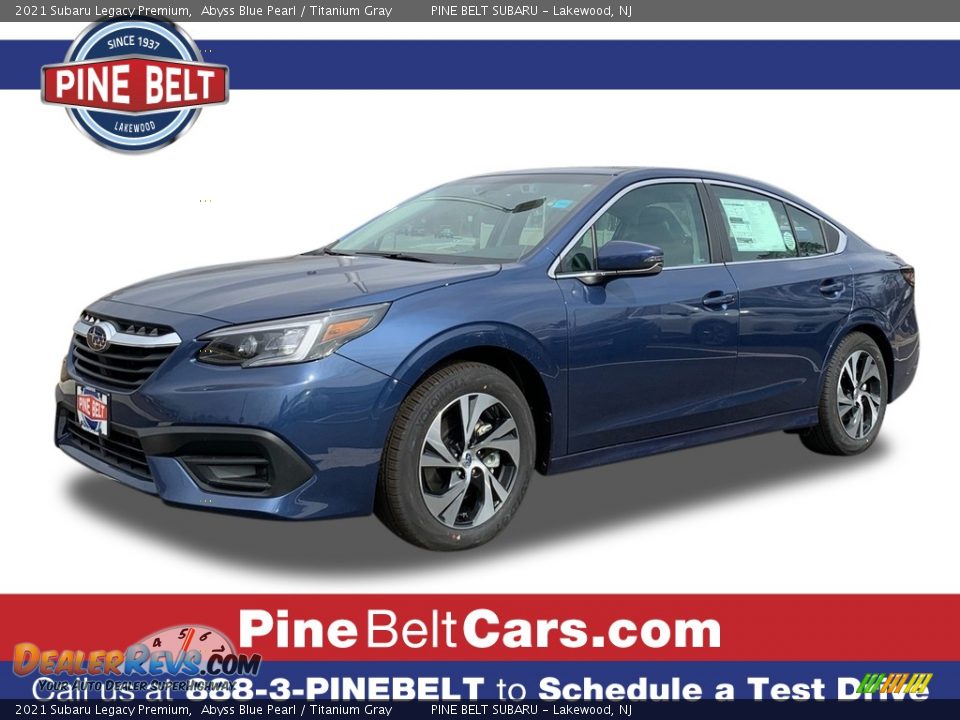 2021 Subaru Legacy Premium Abyss Blue Pearl / Titanium Gray Photo #1