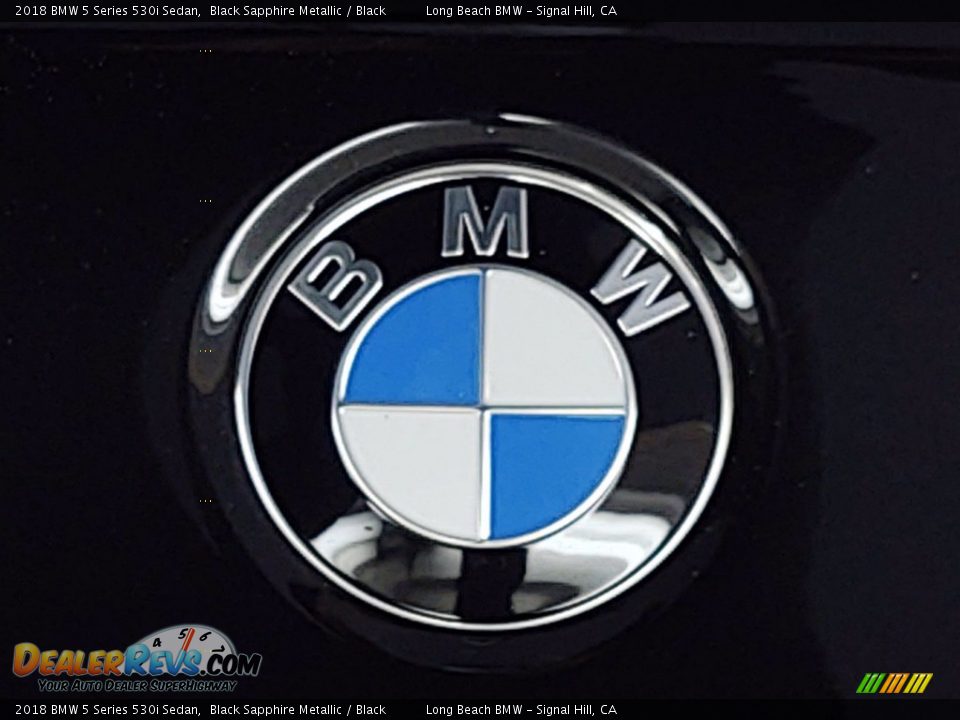 2018 BMW 5 Series 530i Sedan Black Sapphire Metallic / Black Photo #10