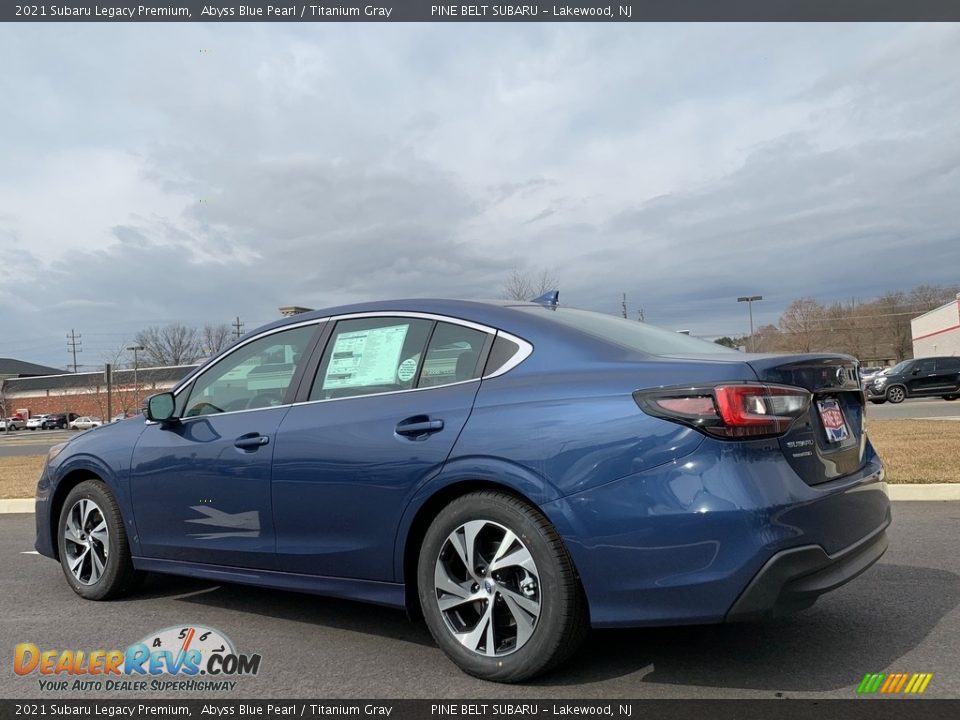 2021 Subaru Legacy Premium Abyss Blue Pearl / Titanium Gray Photo #6
