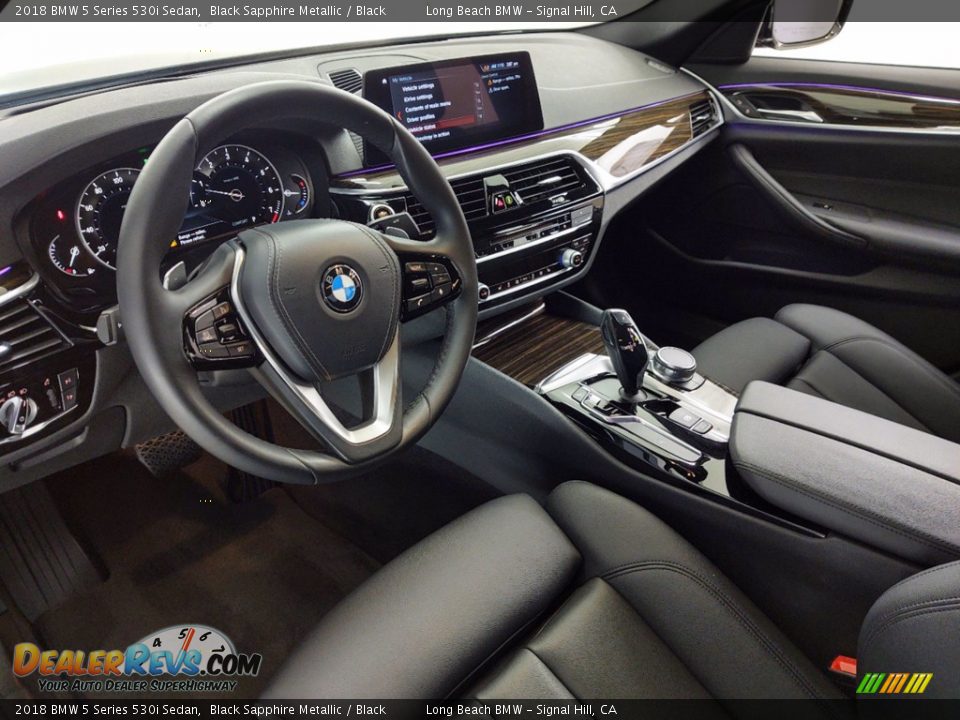 2018 BMW 5 Series 530i Sedan Black Sapphire Metallic / Black Photo #16