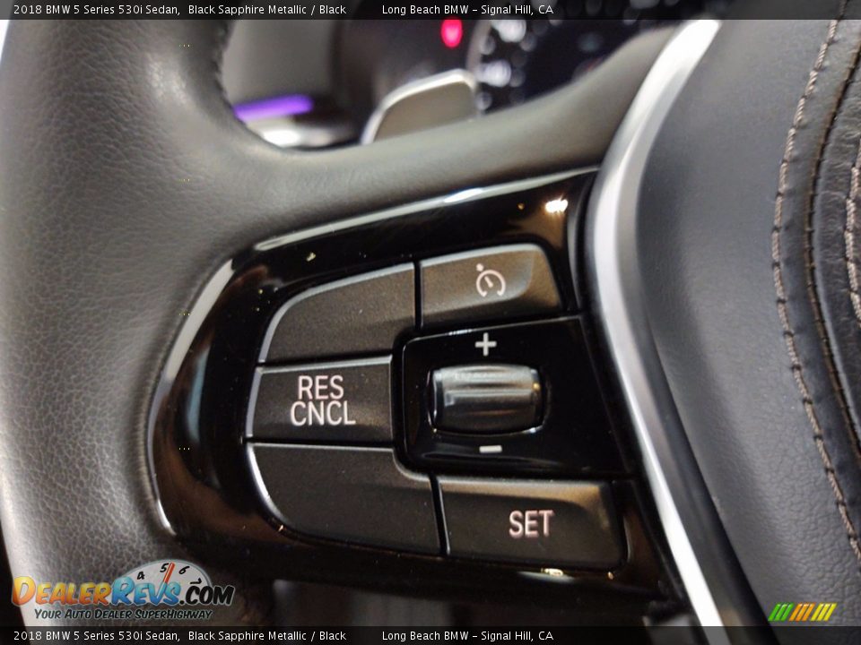 2018 BMW 5 Series 530i Sedan Black Sapphire Metallic / Black Photo #19