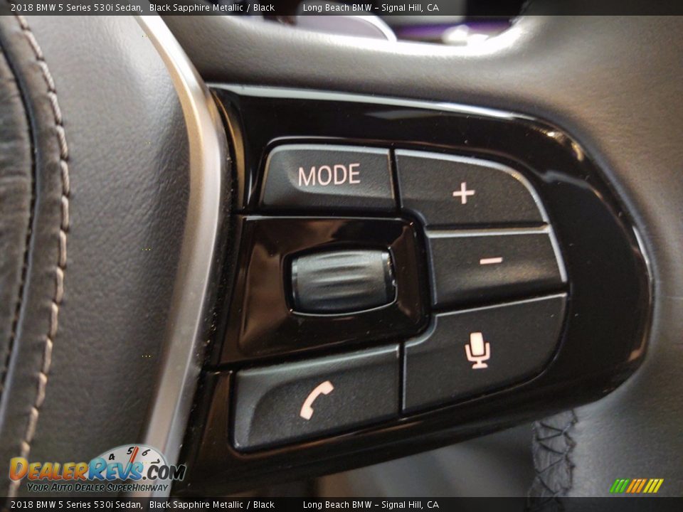 2018 BMW 5 Series 530i Sedan Black Sapphire Metallic / Black Photo #20