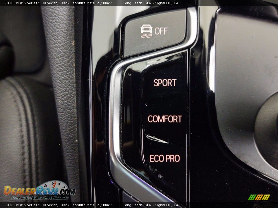 2018 BMW 5 Series 530i Sedan Black Sapphire Metallic / Black Photo #28