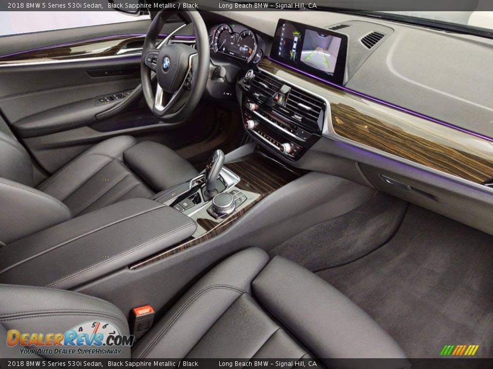 2018 BMW 5 Series 530i Sedan Black Sapphire Metallic / Black Photo #33