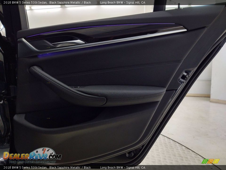 2018 BMW 5 Series 530i Sedan Black Sapphire Metallic / Black Photo #35